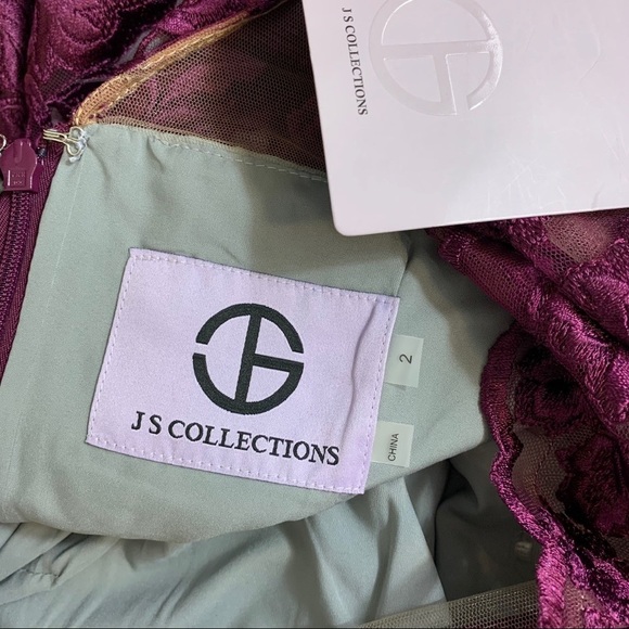 JS Collections Embroidered Lace Dress Floral 2 - Picture 12 of 14